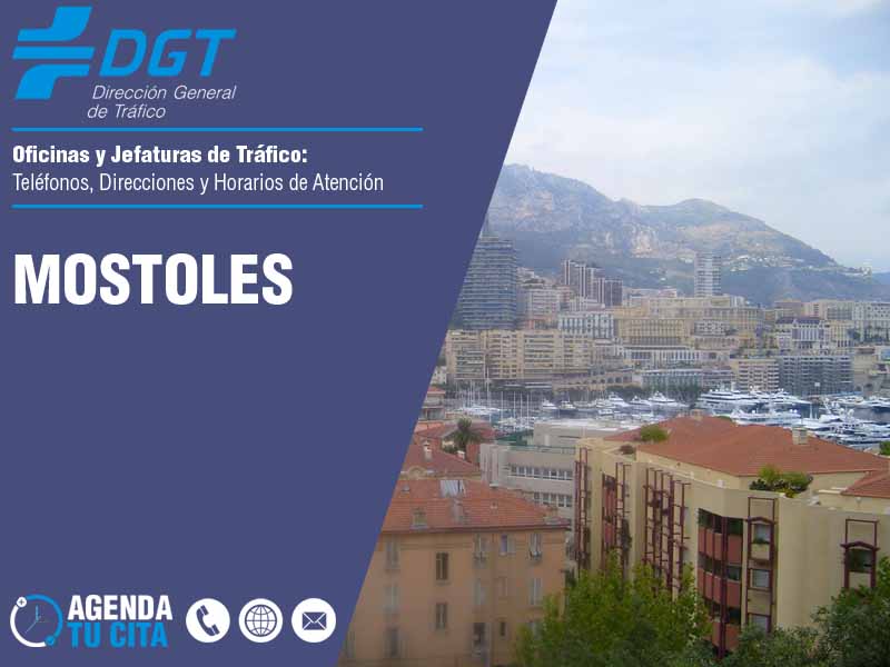 Oficinas de la DGT en Mostoles - Telfonos, Direcciones y Horarios de Atencin