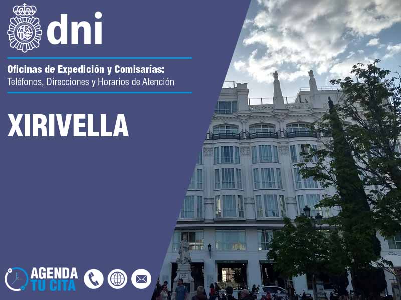 Oficinas del DNI en Xirivella - Telfonos, Direcciones y Horarios